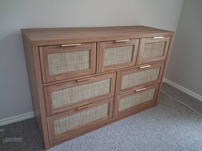Rattan front dresser assembled in Adelaide