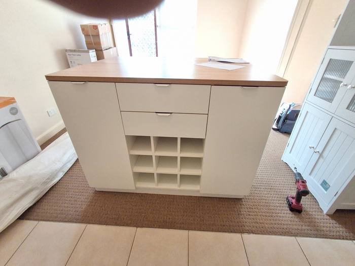 Buffet with wine rack assembled in Adelaide